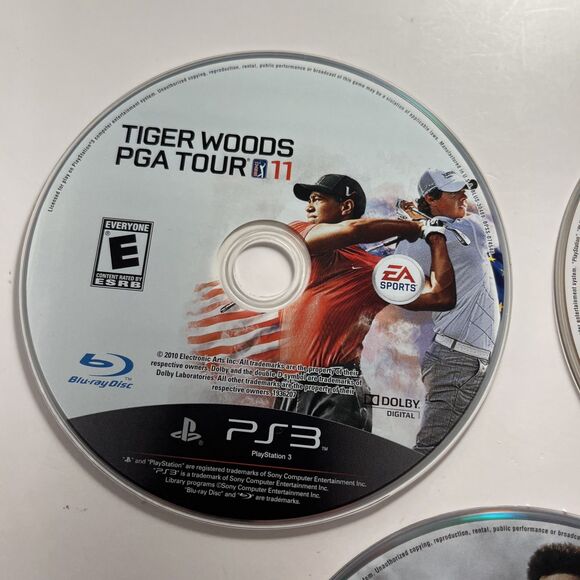 Lot FIFA 14 Madden 09 Tiger Woods 11 Sony PlayStation 3, 2013) PS3 Discs Only - Picture 2 of 8